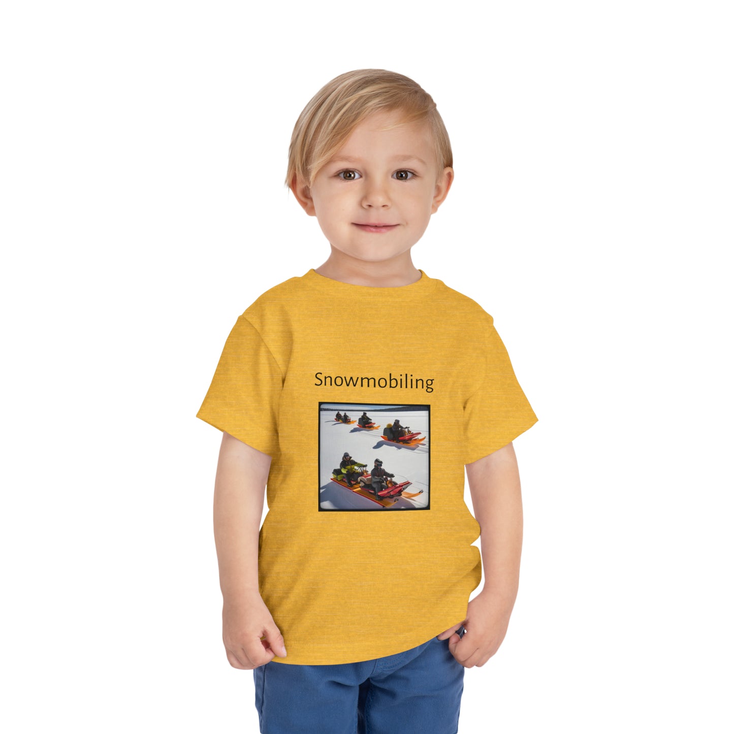 Snowmobiling Toddler Short Sleeve Tee