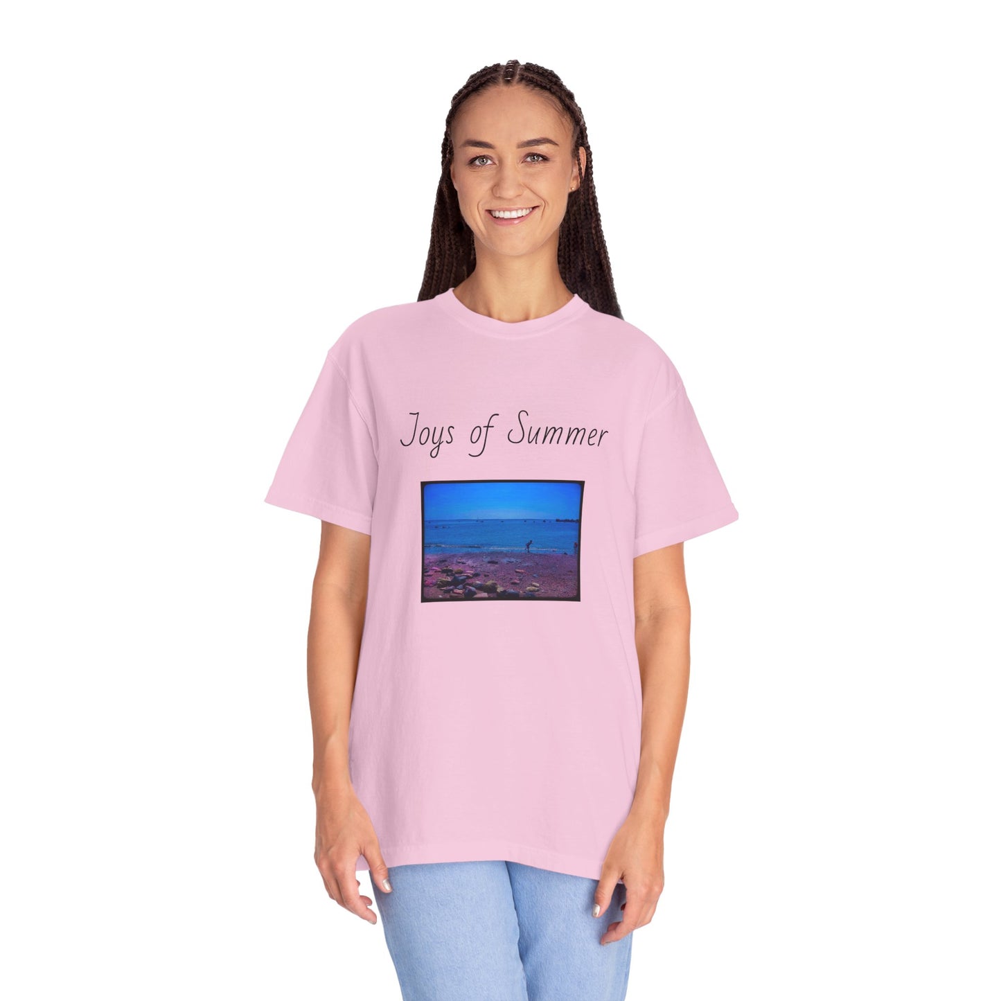 Summer Ocean pebbles Unisex Garment-Dyed T-shirt