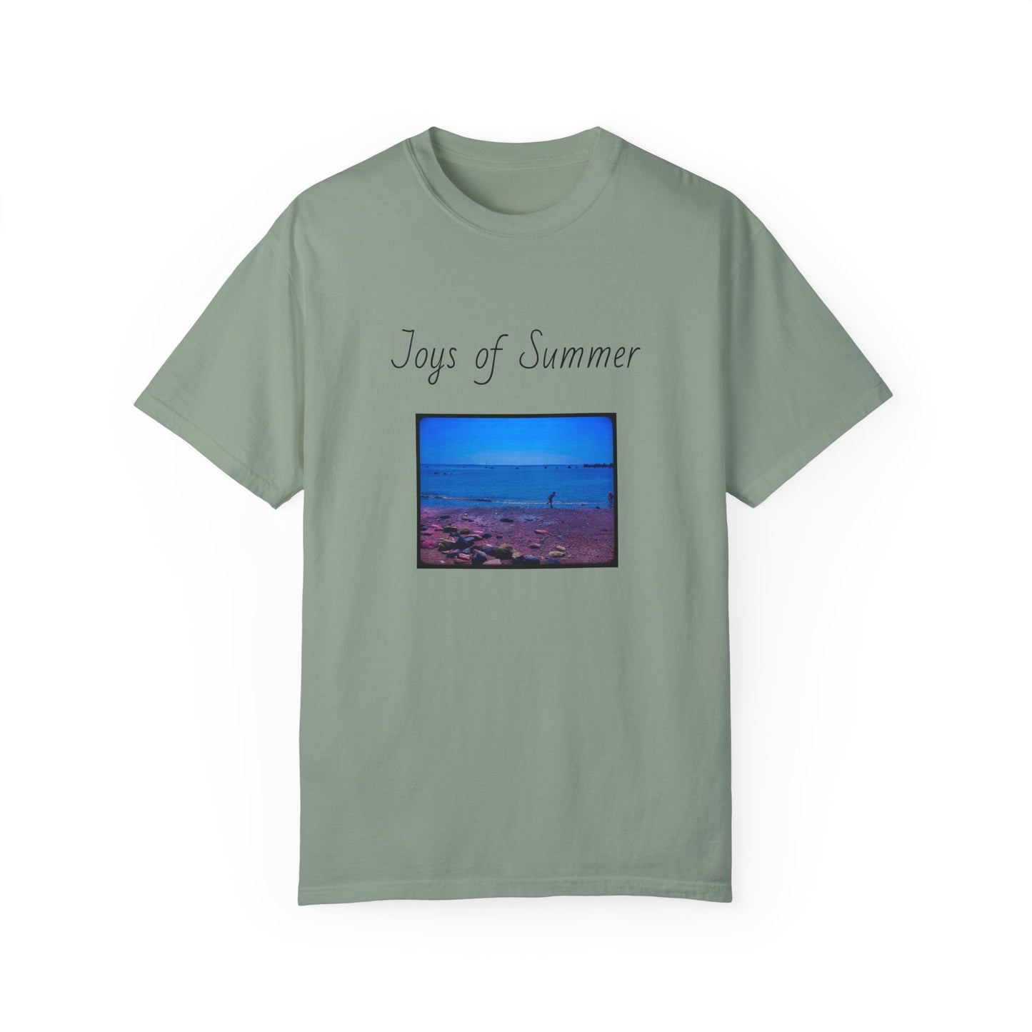 Summer Ocean pebbles Unisex Garment-Dyed T-shirt