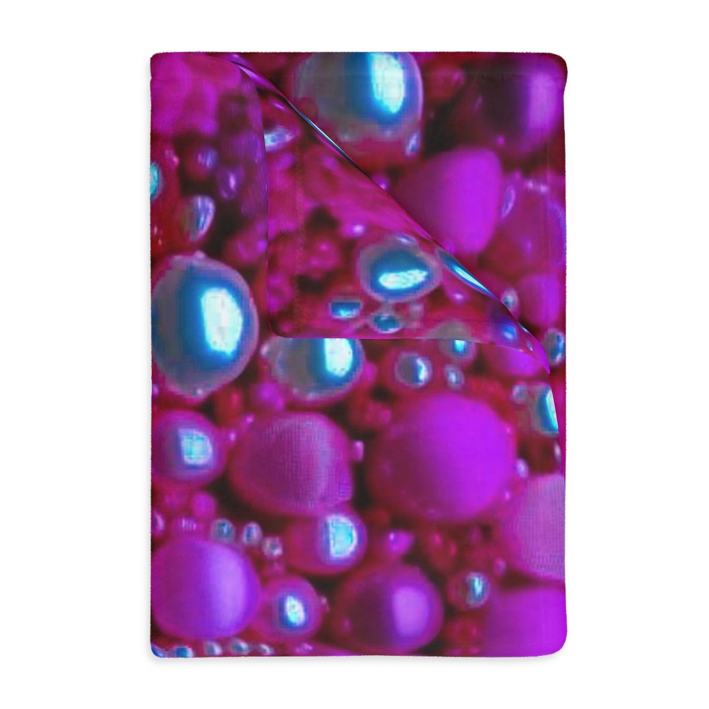 Pinked Pearls Velveteen Microfiber Blanket (Two-sided print)