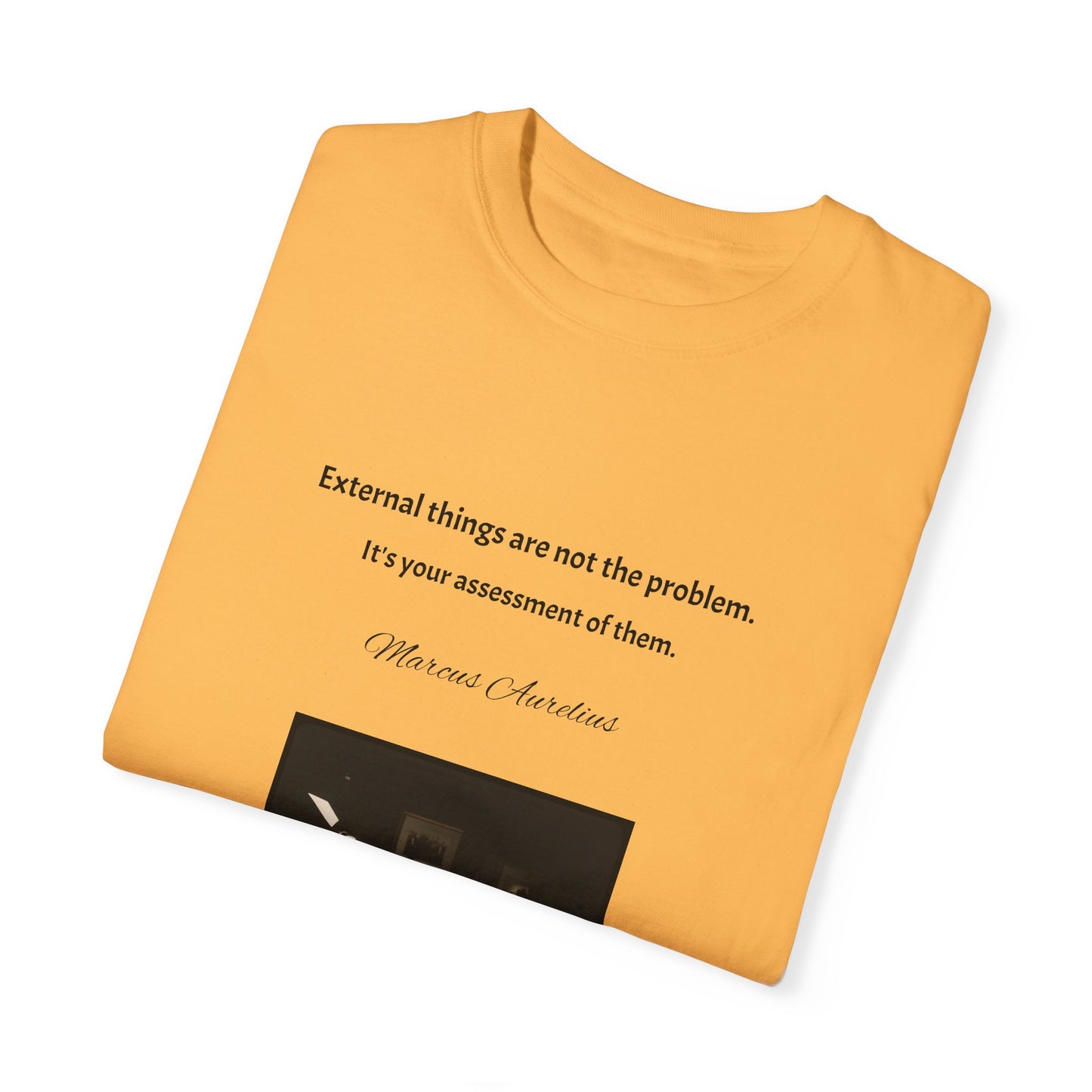 Marcus Aurelius Quotes Unisex Garment-Dyed T-shirt