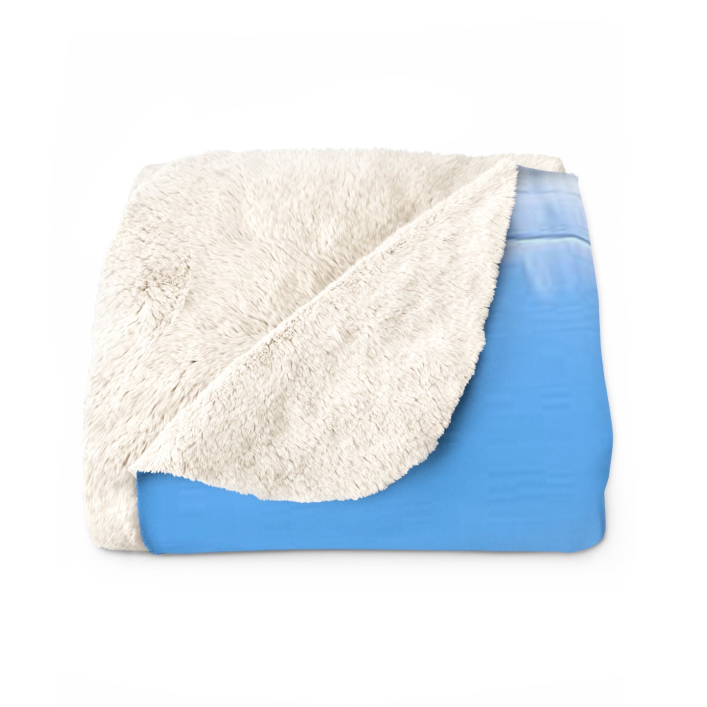 Sweet Aqua Blue and Jade Sherpa Fleece Blanket