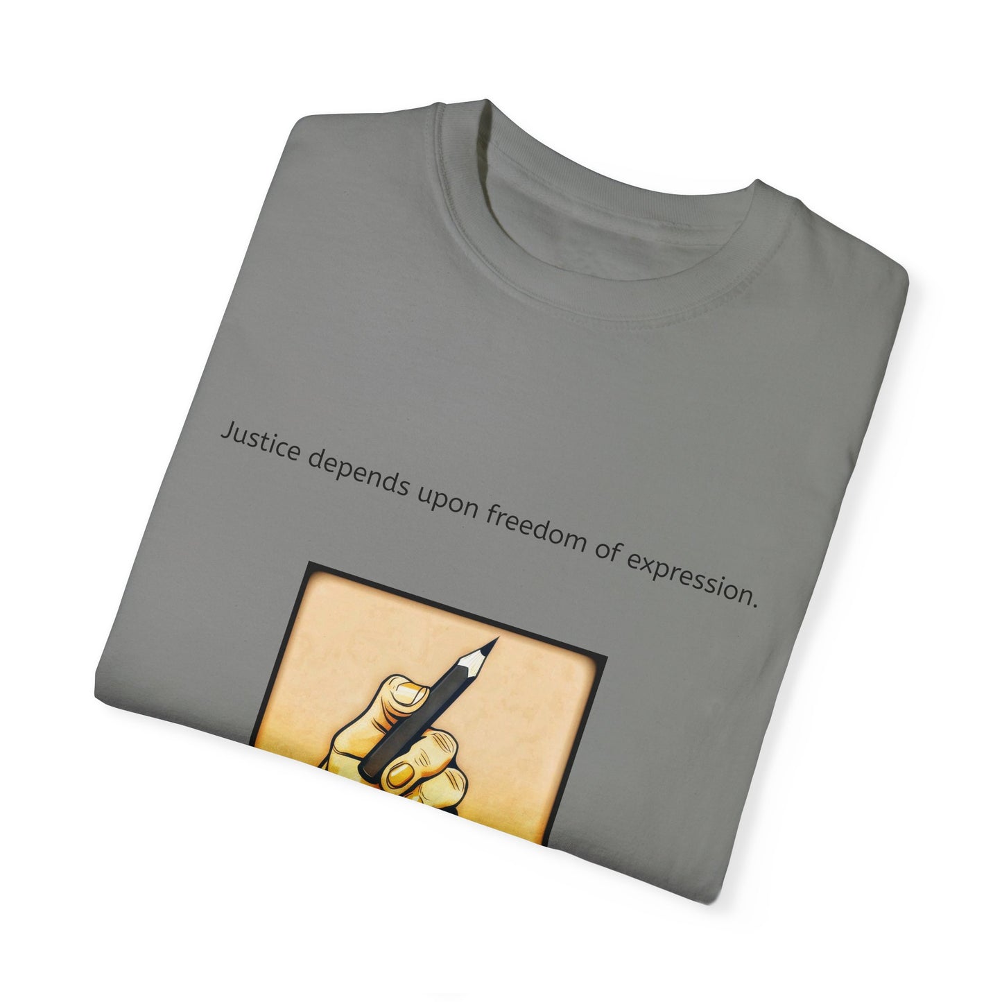 Freedom of Expression Justice Unisex Garment-Dyed T-shirt