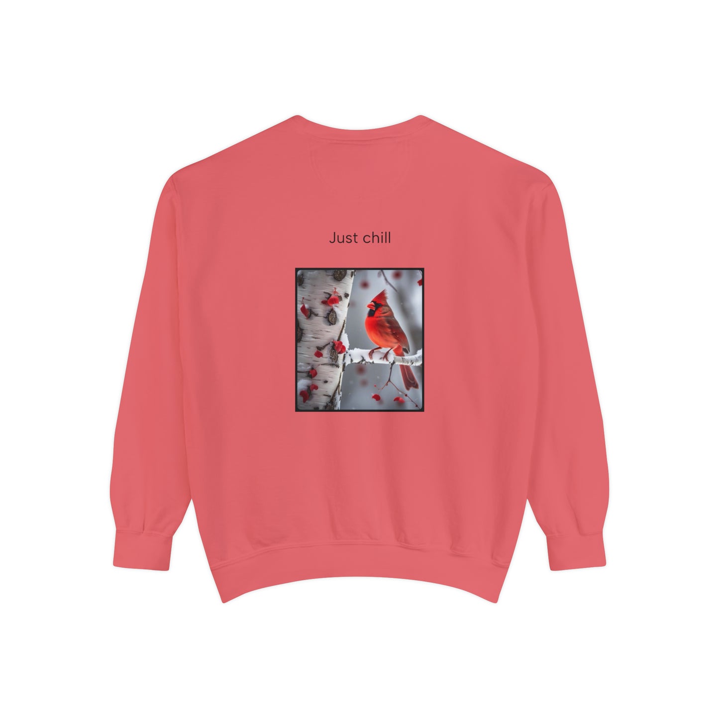 Cardinals in the Snow Unisex Garment-Dyed Sweatshirt