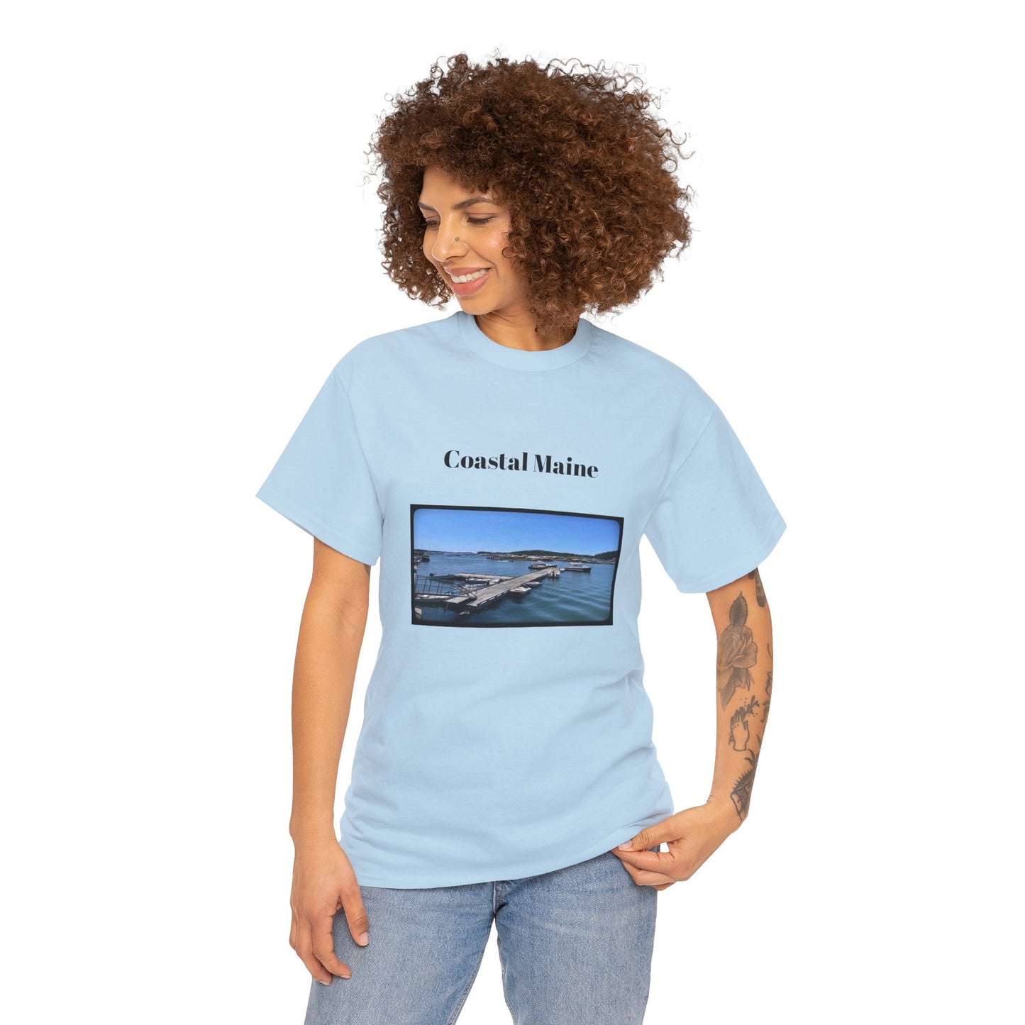 Maine Pier Unisex Heavy Cotton Tee