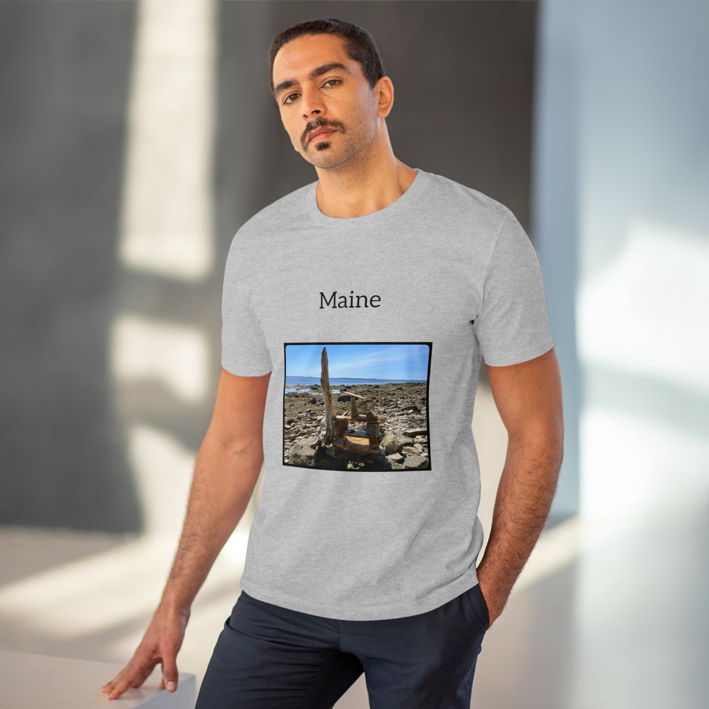 Maine Coastal Travel Organic Creator T-shirt - Unisex