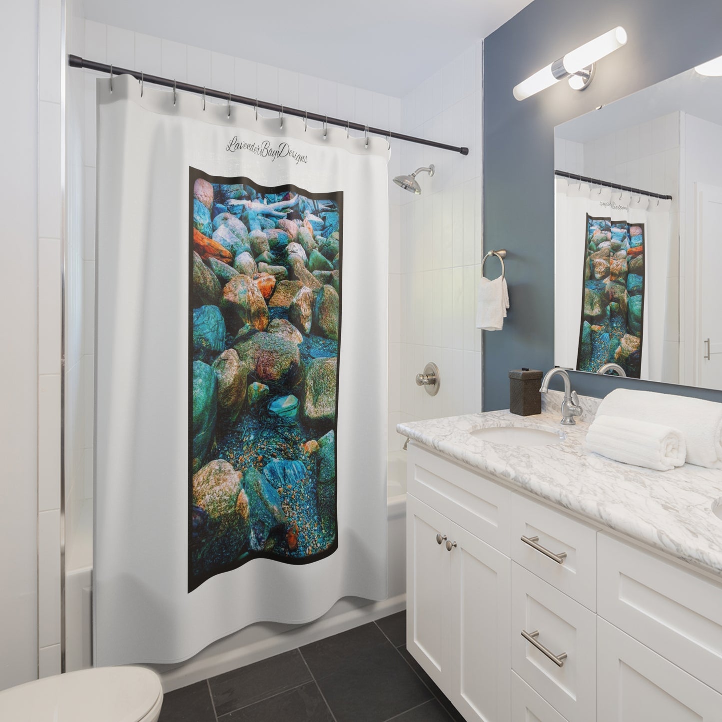 Ocean Rocks Shower Curtains