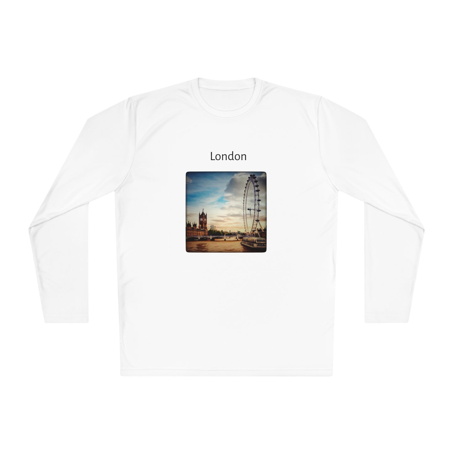 London 2 sides Unisex Lightweight Long Sleeve Tee