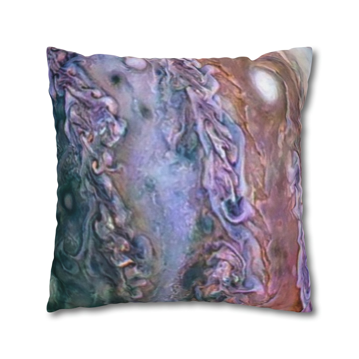 Marbled Pastel Spun Polyester Square Pillowcase