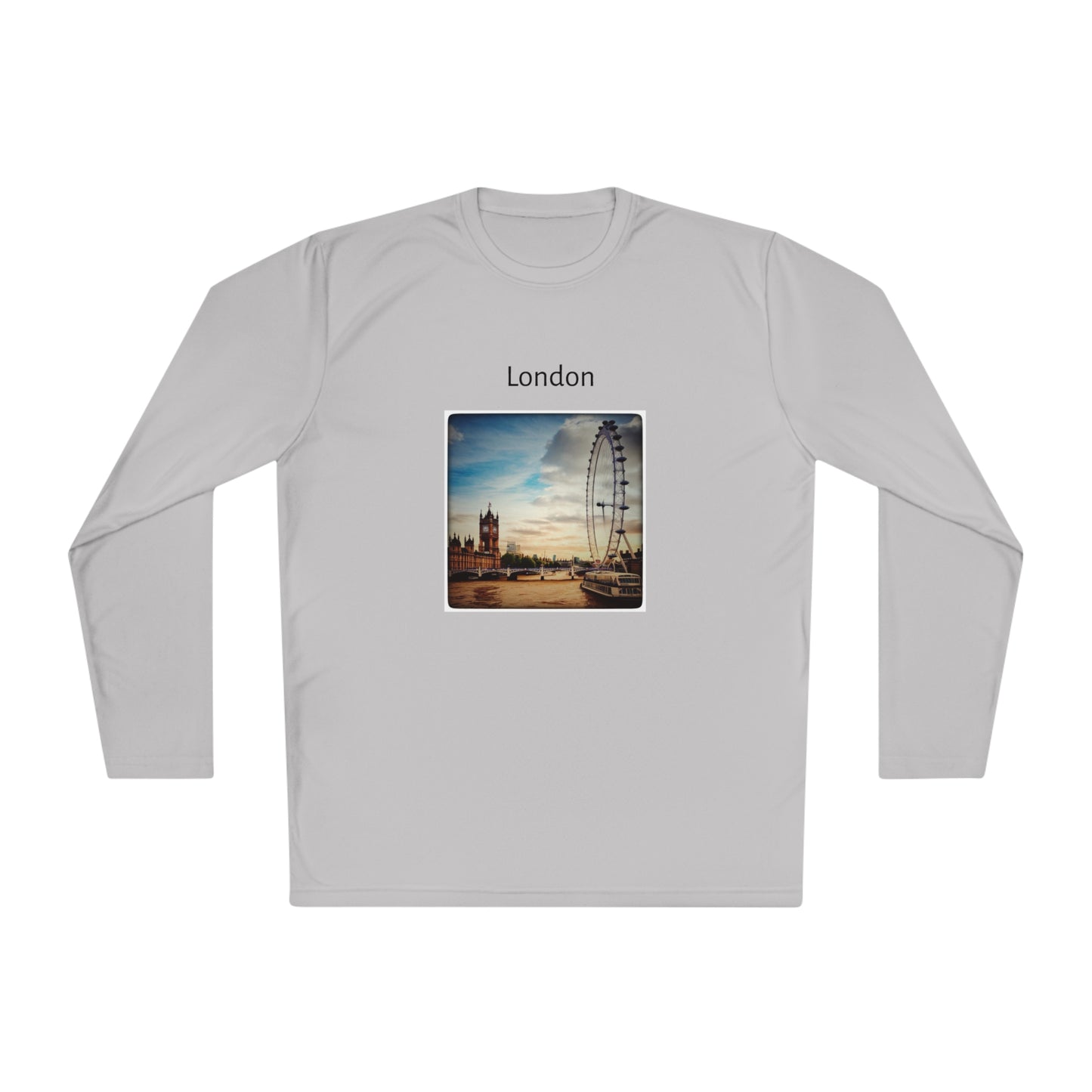 London 2 sides Unisex Lightweight Long Sleeve Tee