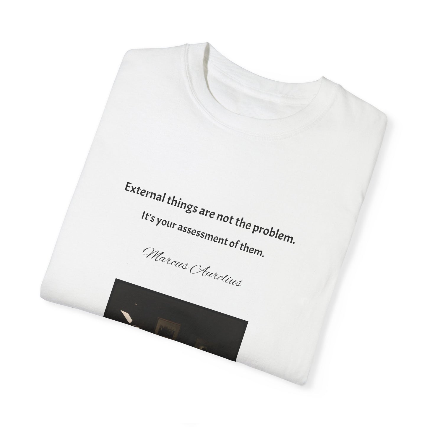 Marcus Aurelius Quotes Unisex Garment-Dyed T-shirt