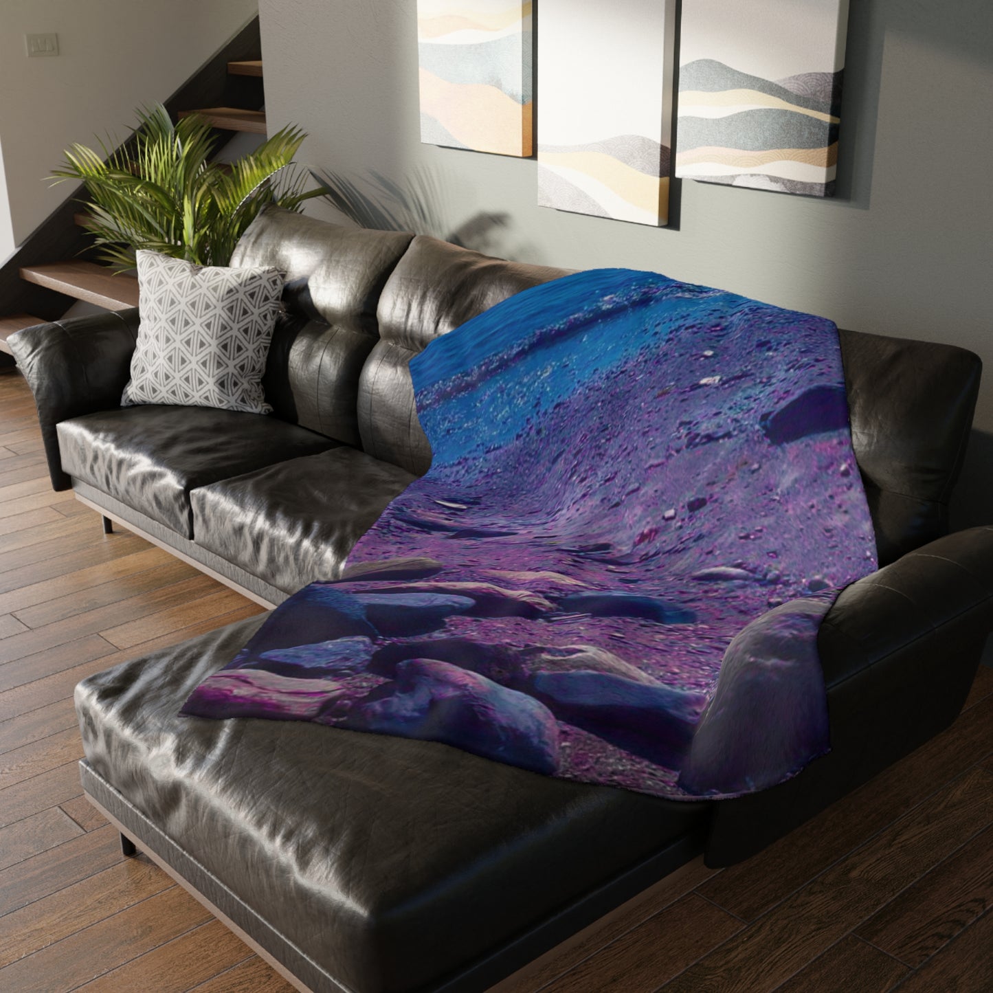 LavenderBay Velveteen Microfiber Blanket (Two-sided print)