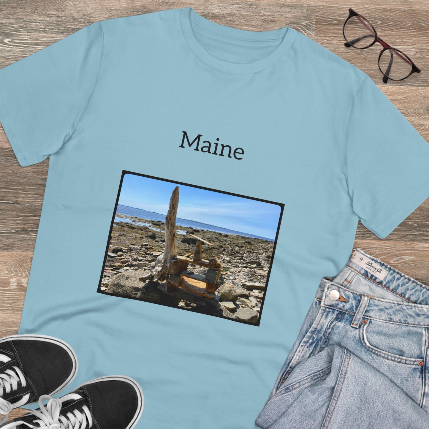 Maine Coastal Travel Organic Creator T-shirt - Unisex