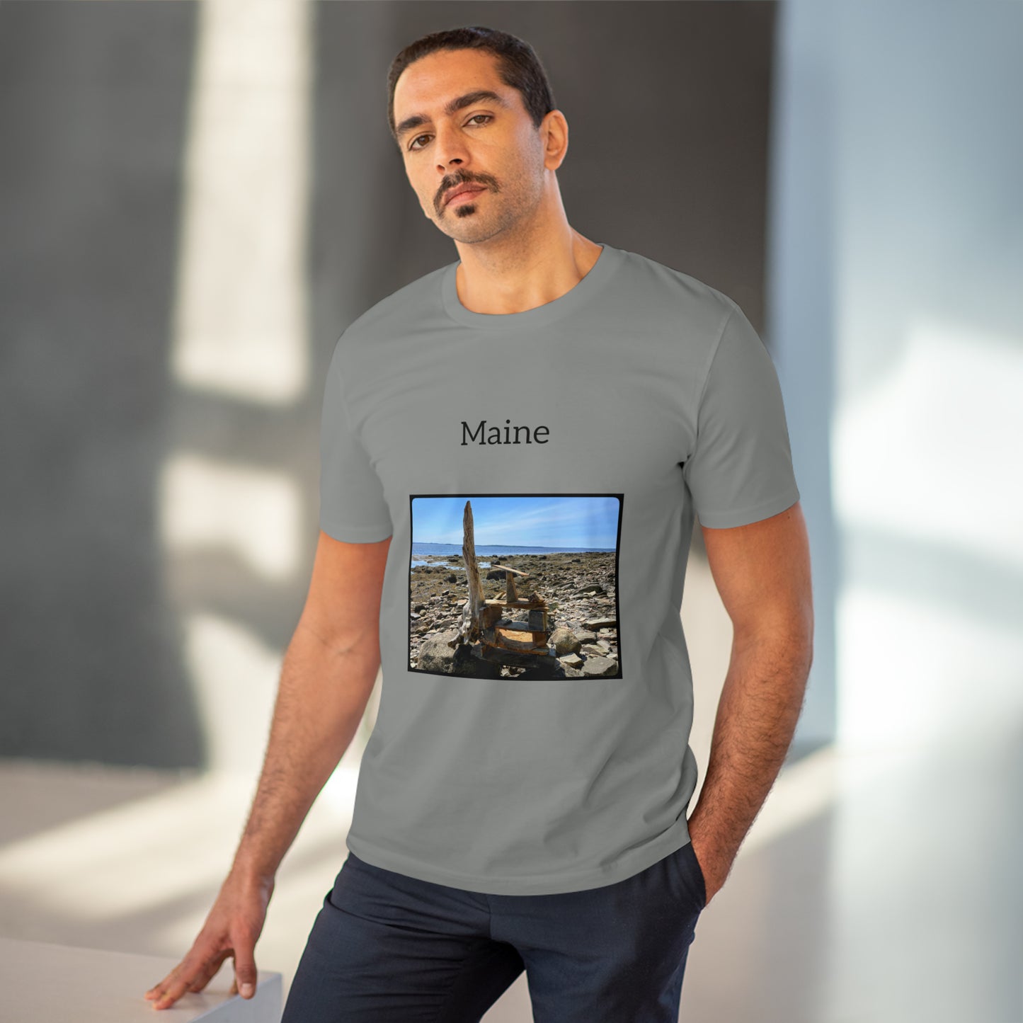 Maine Coastal Travel Organic Creator T-shirt - Unisex