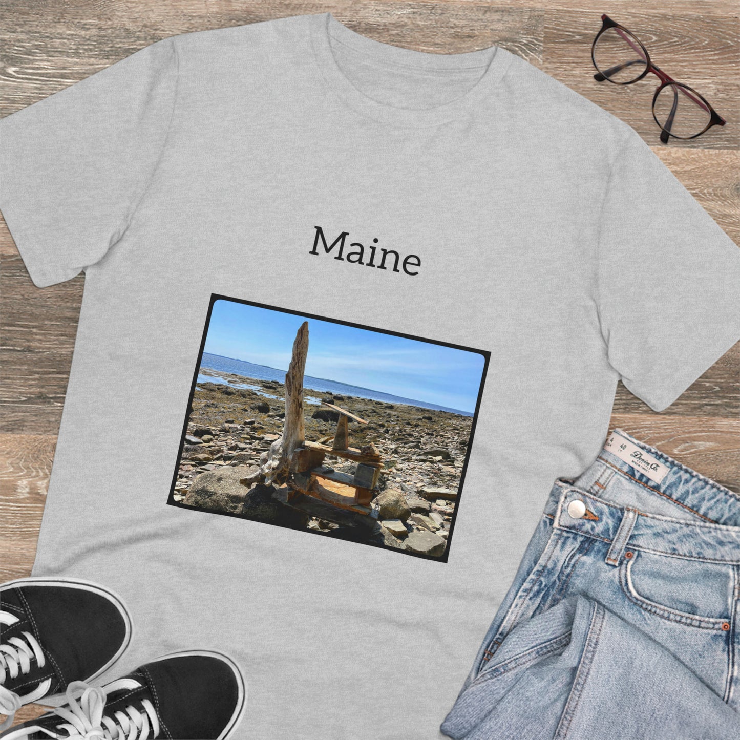 Maine Coastal Travel Organic Creator T-shirt - Unisex