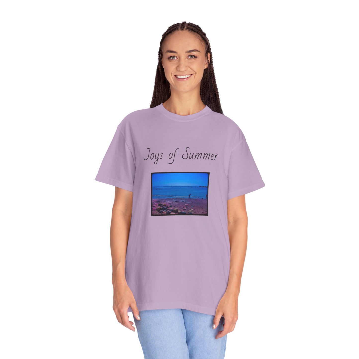 Summer Ocean pebbles Unisex Garment-Dyed T-shirt