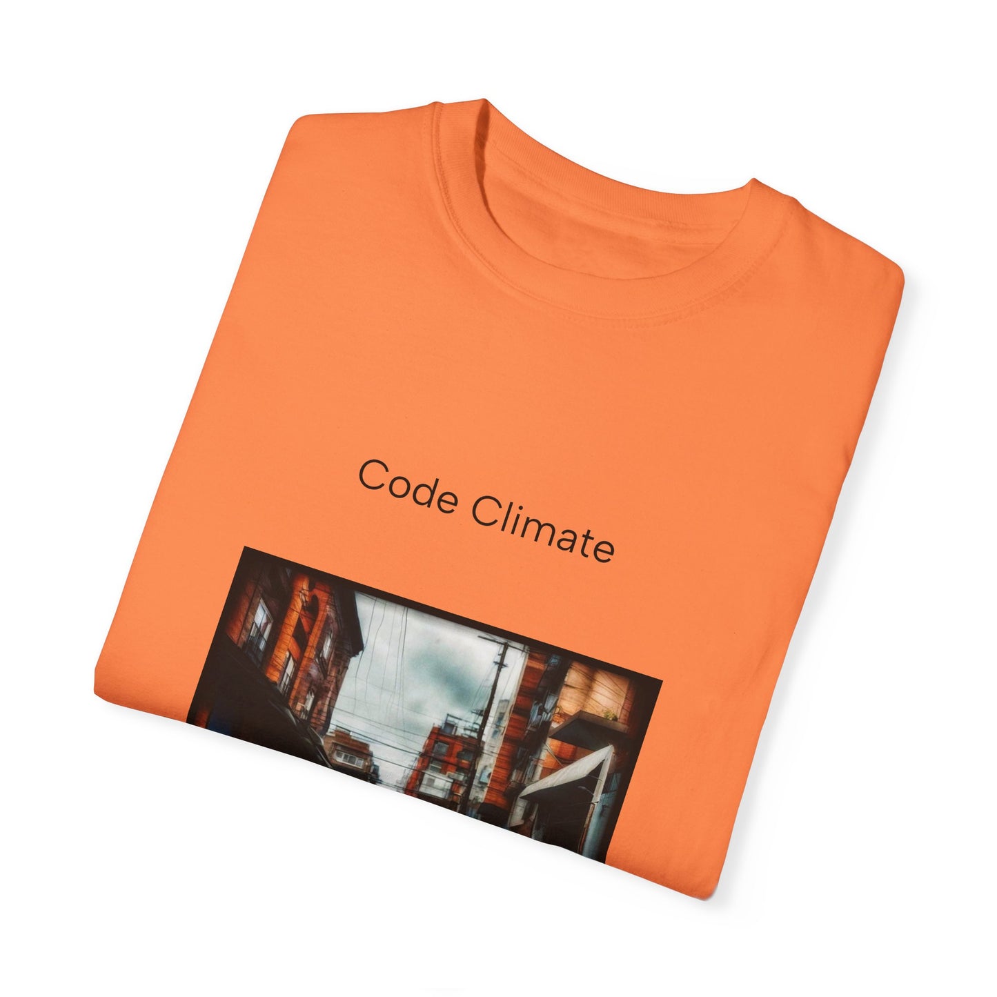 Code Climate Flooding Unisex Garment-Dyed T-shirt