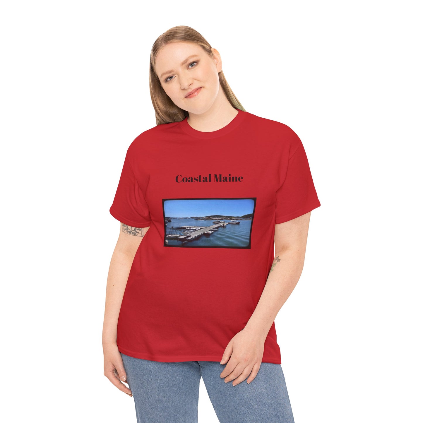 Maine Pier Unisex Heavy Cotton Tee