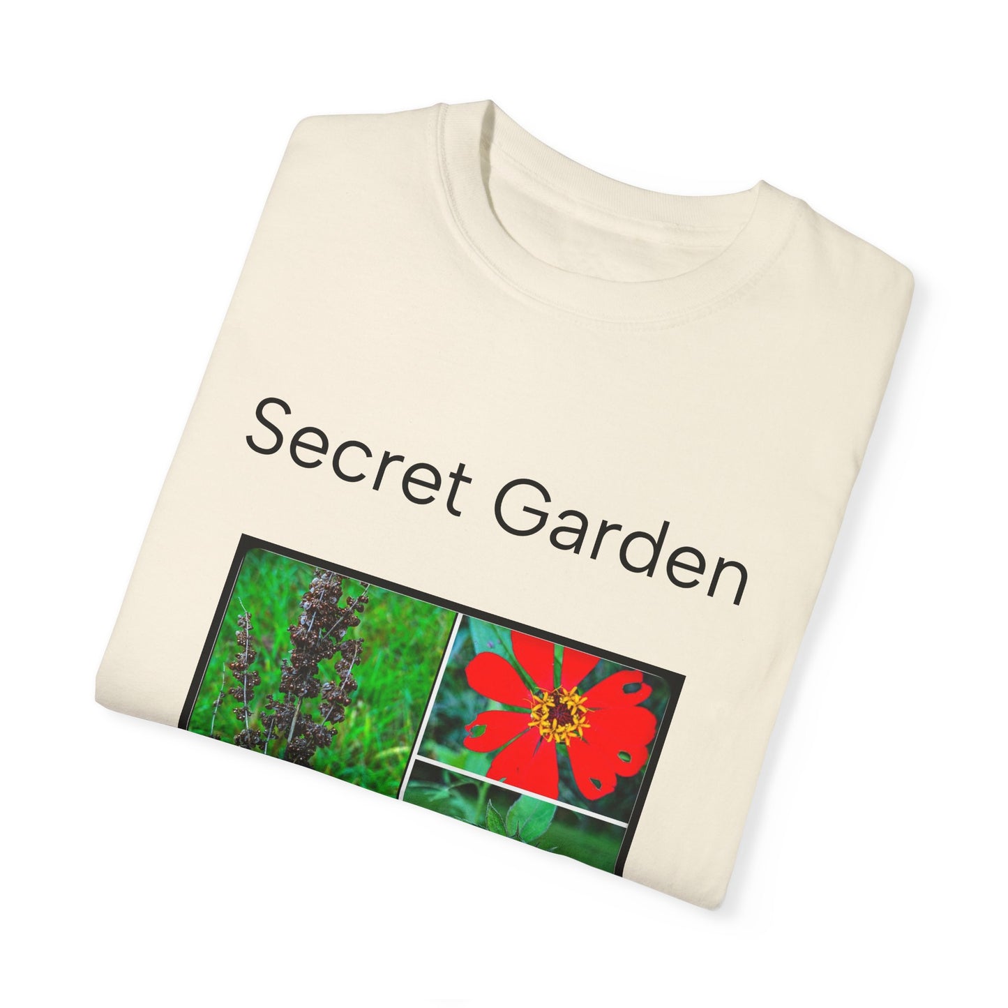 Floral Garden Unisex Garment-Dyed T-shirt