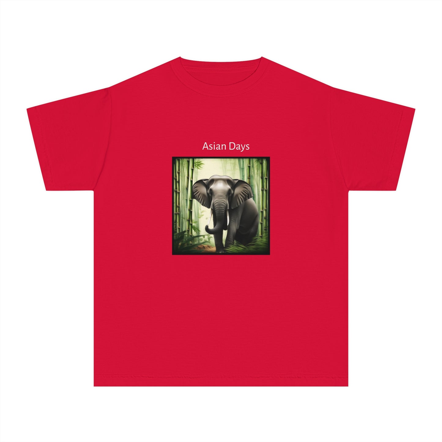 Elephant in Bamboo Youth Midweight Tee