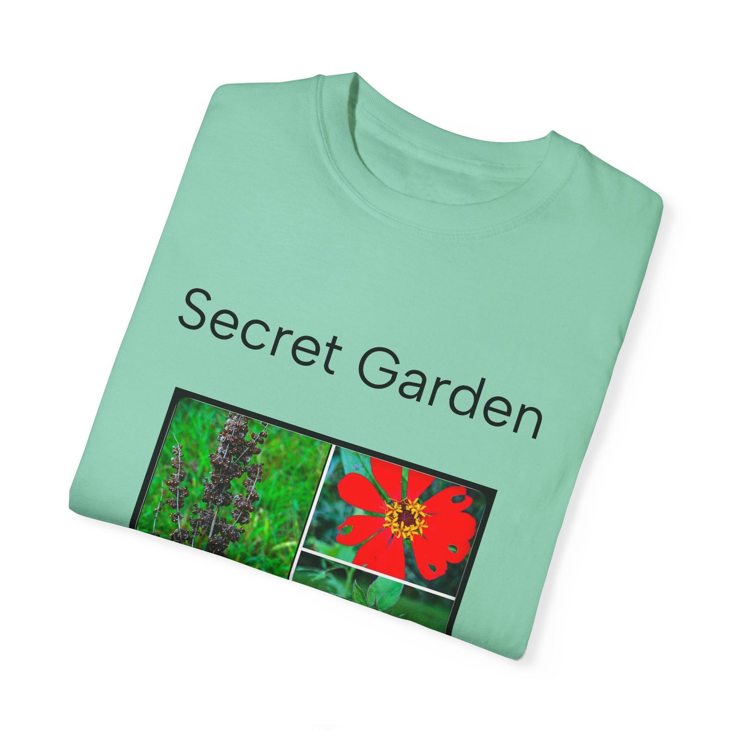 Floral Garden Unisex Garment-Dyed T-shirt