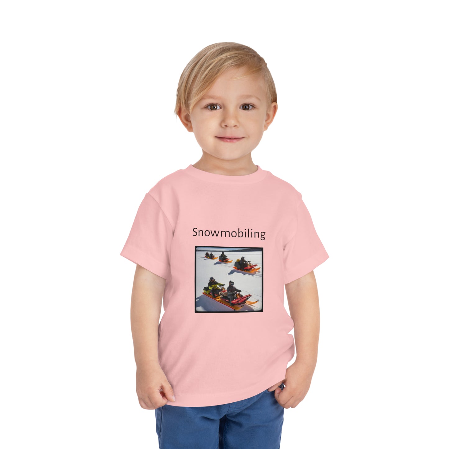 Snowmobiling Toddler Short Sleeve Tee