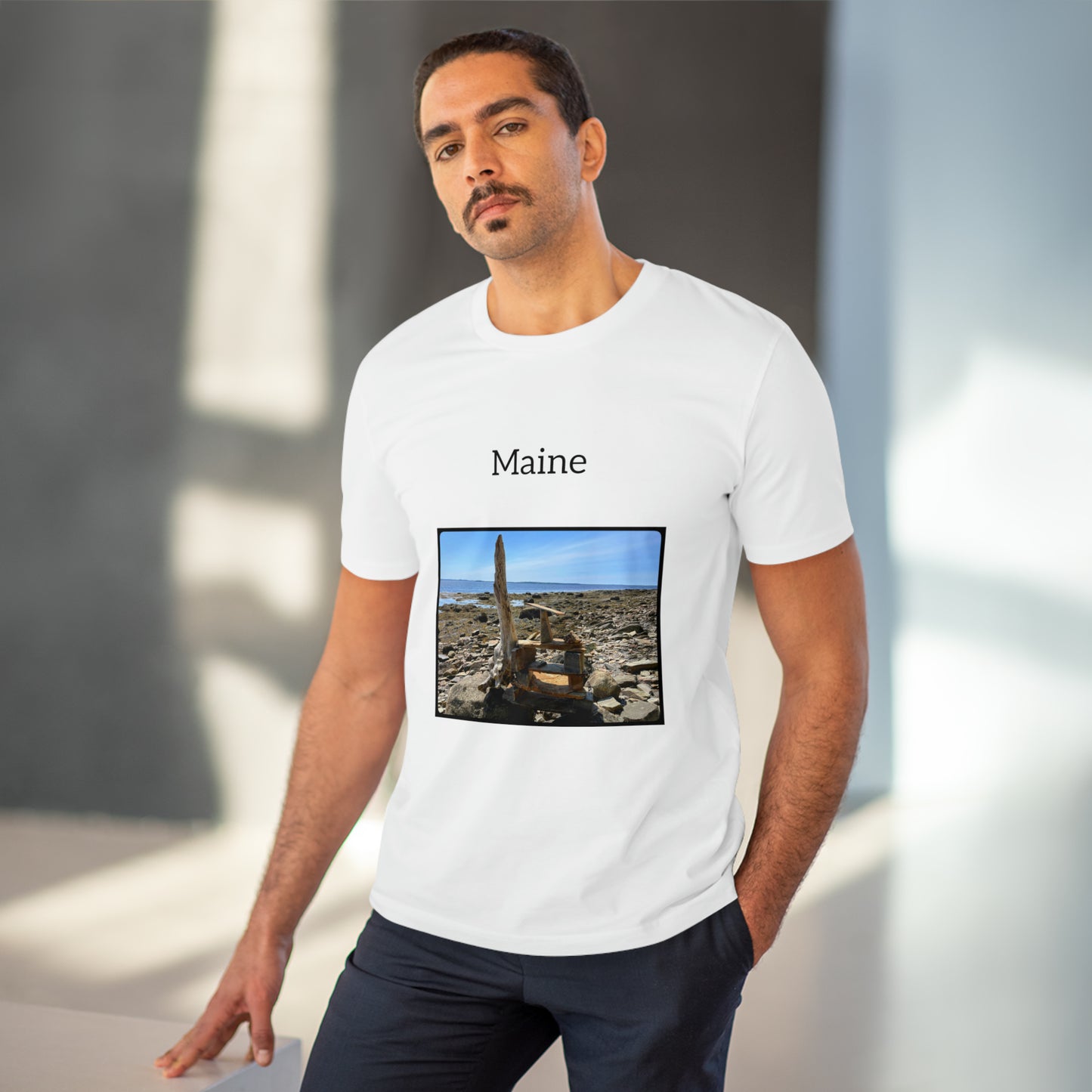 Maine Coastal Travel Organic Creator T-shirt - Unisex