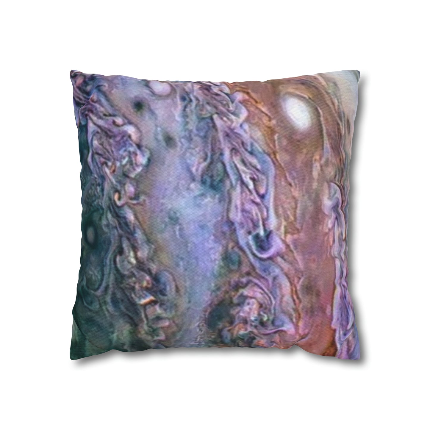 Marbled Pastel Spun Polyester Square Pillowcase