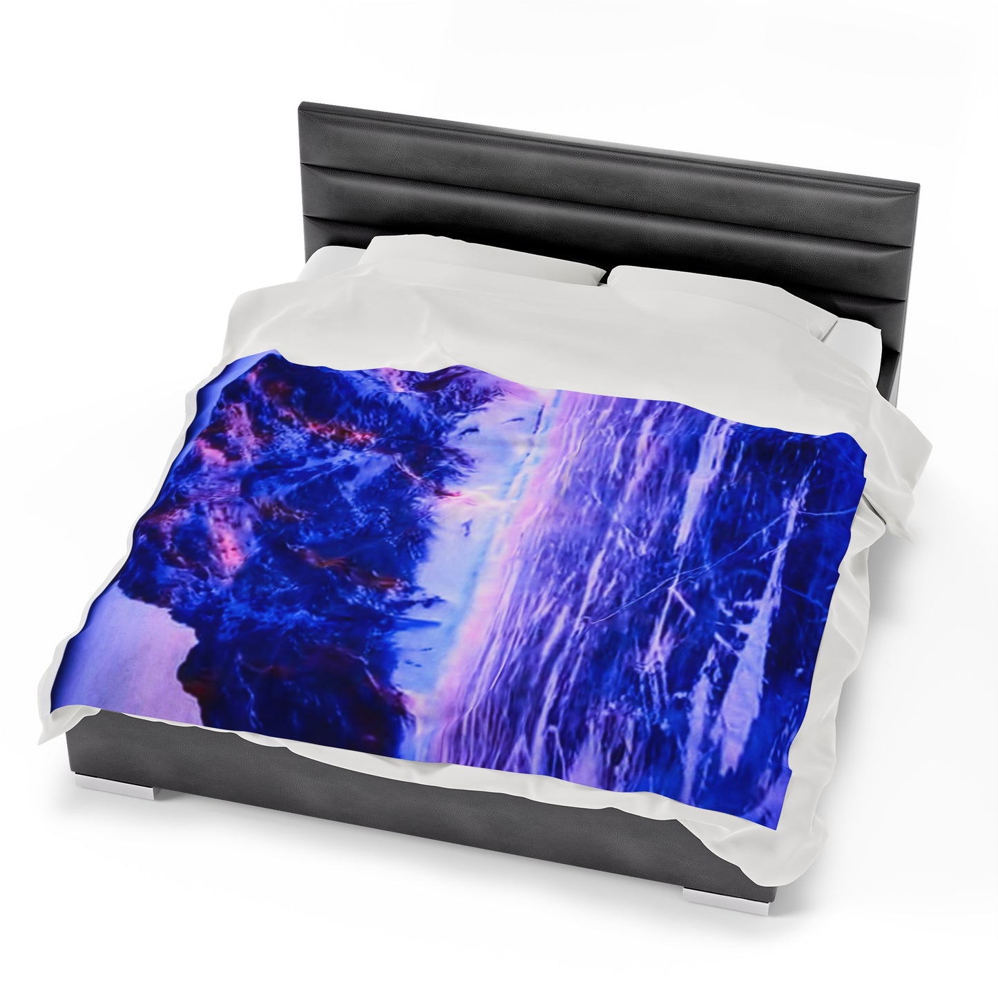 Purple Ice Velveteen Plush Blanket