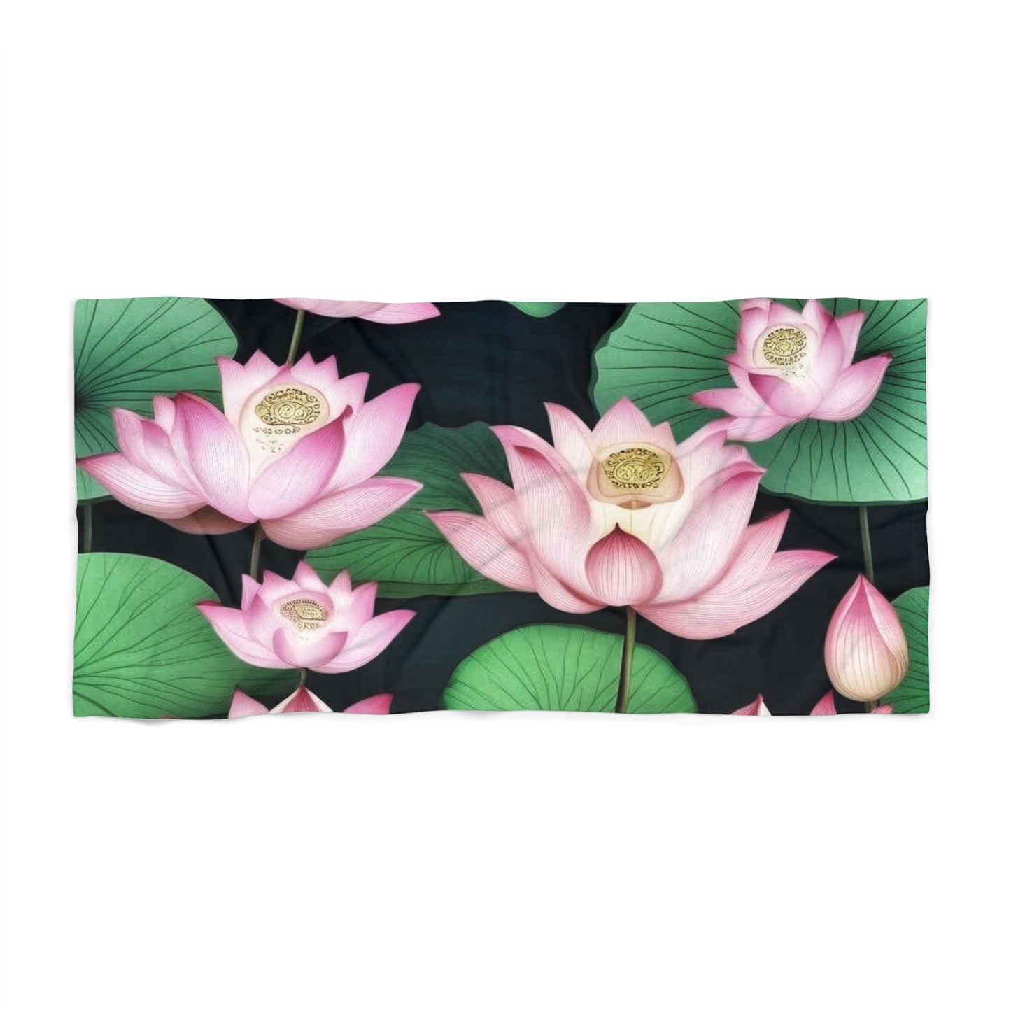 Lotus Pink Beach Towel