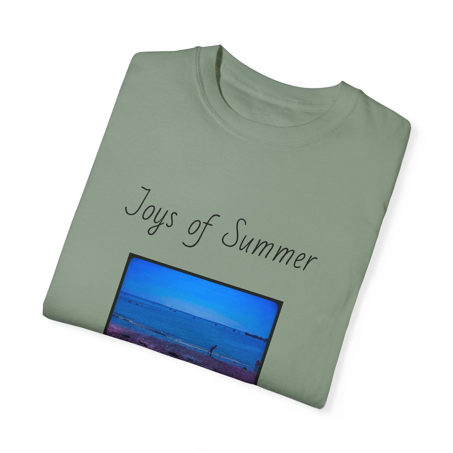 Summer Ocean pebbles Unisex Garment-Dyed T-shirt