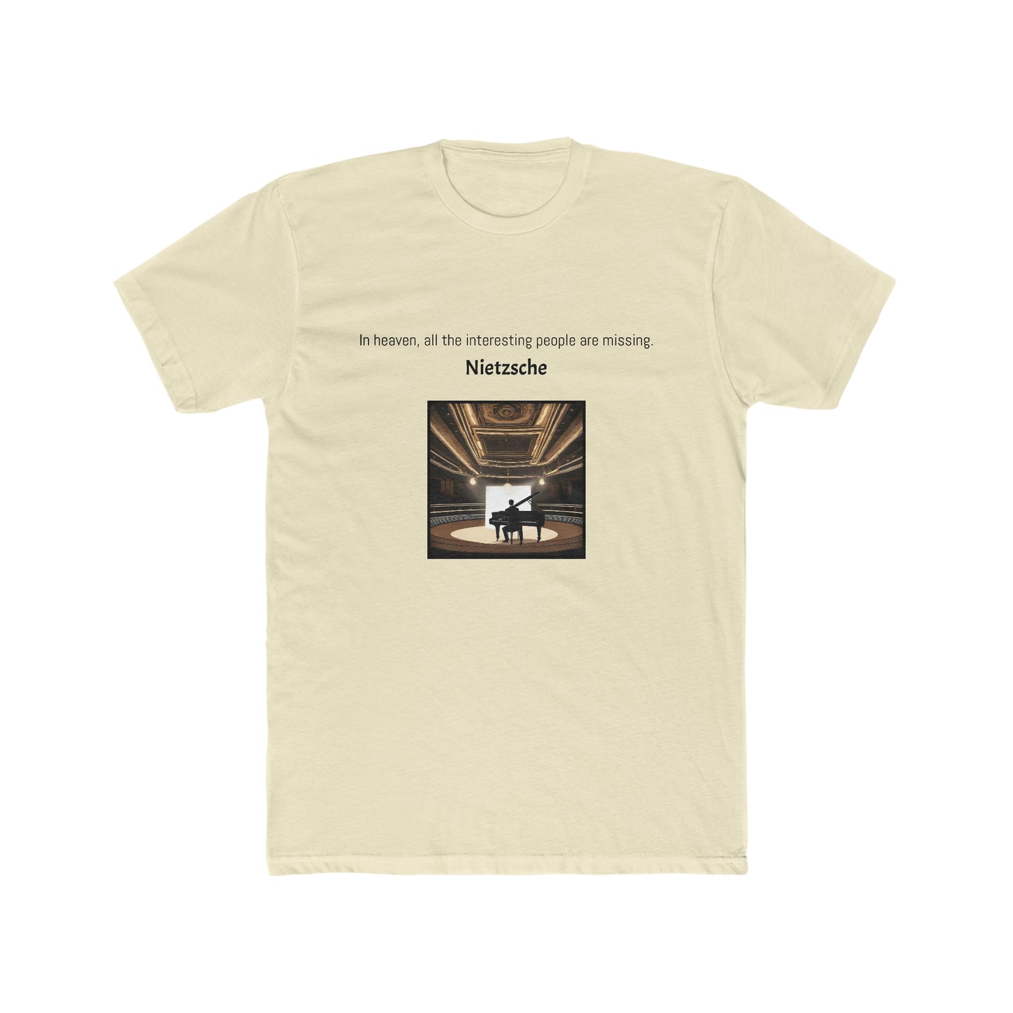 Nietzsche Quotes Men's Cotton Crew Tee