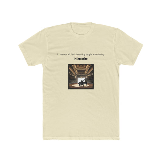 Nietzsche Quotes Men's Cotton Crew Tee