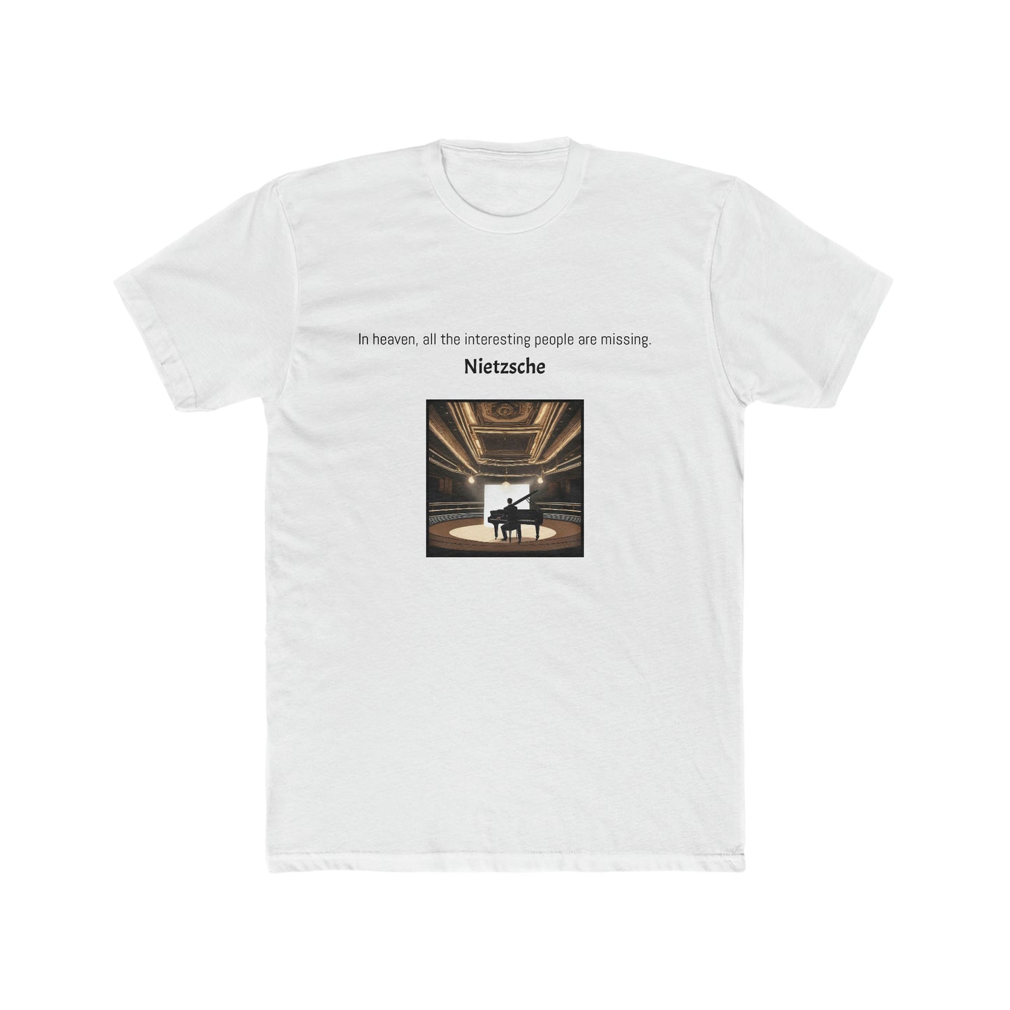 Nietzsche Quotes Men's Cotton Crew Tee