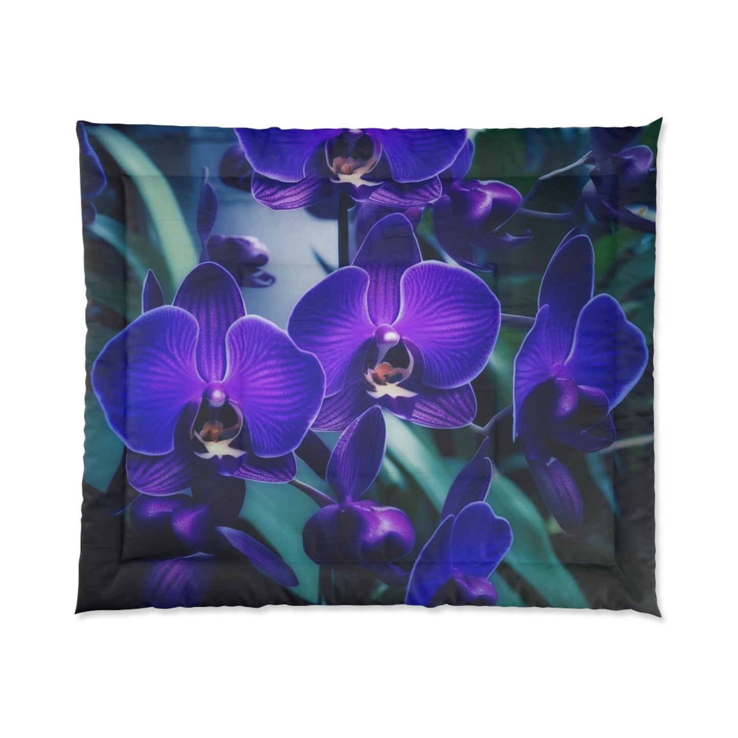 Queen Purple Iris Comforter