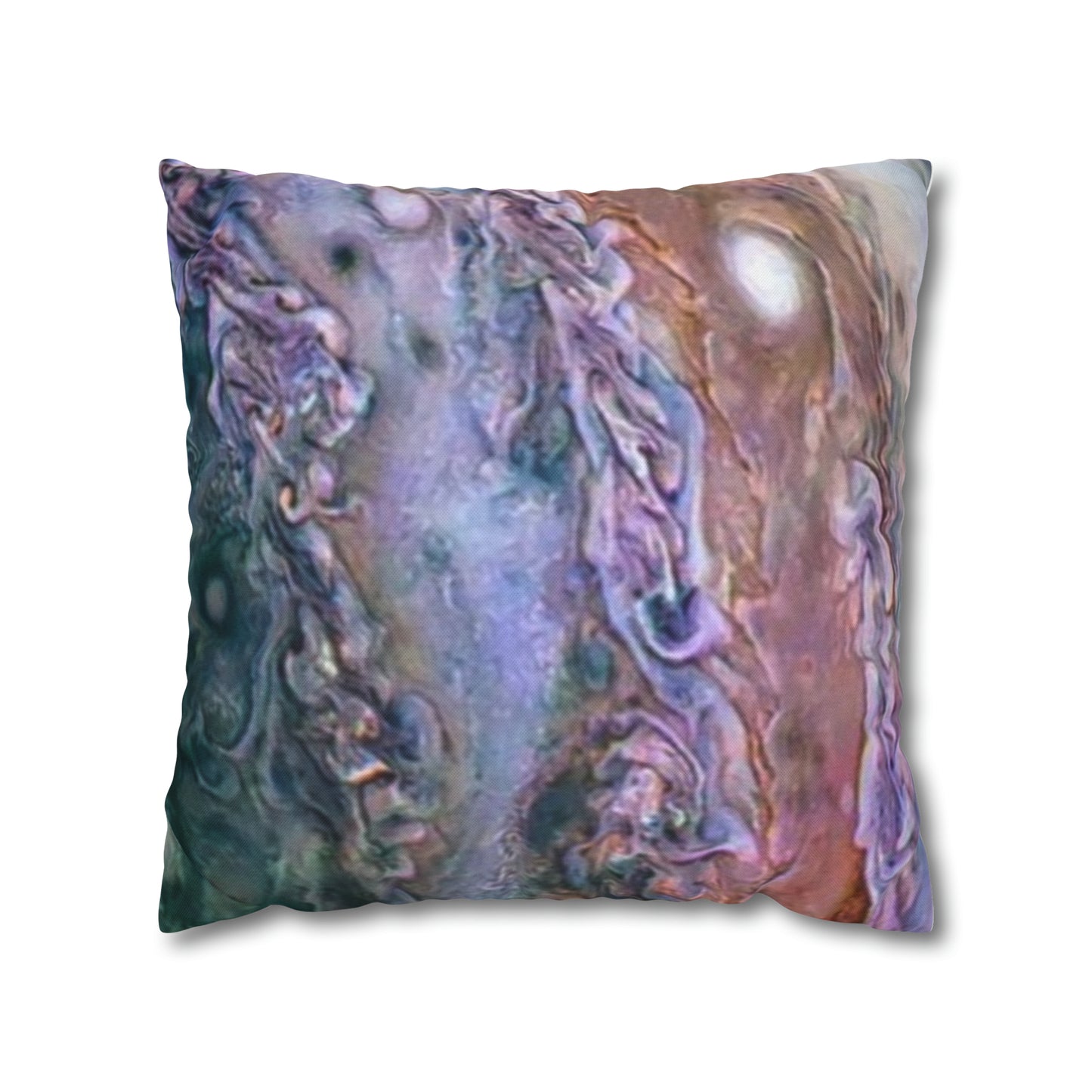 Marbled Pastel Spun Polyester Square Pillowcase