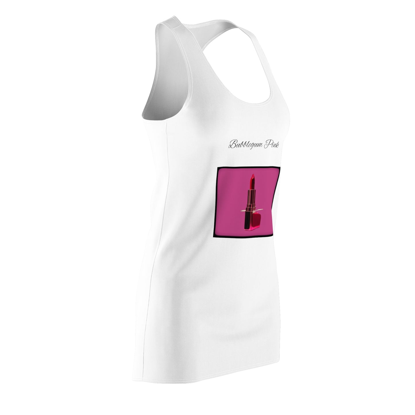 Bubblegum Pink Women's Cut & Sew Racerback Dress (AOP)