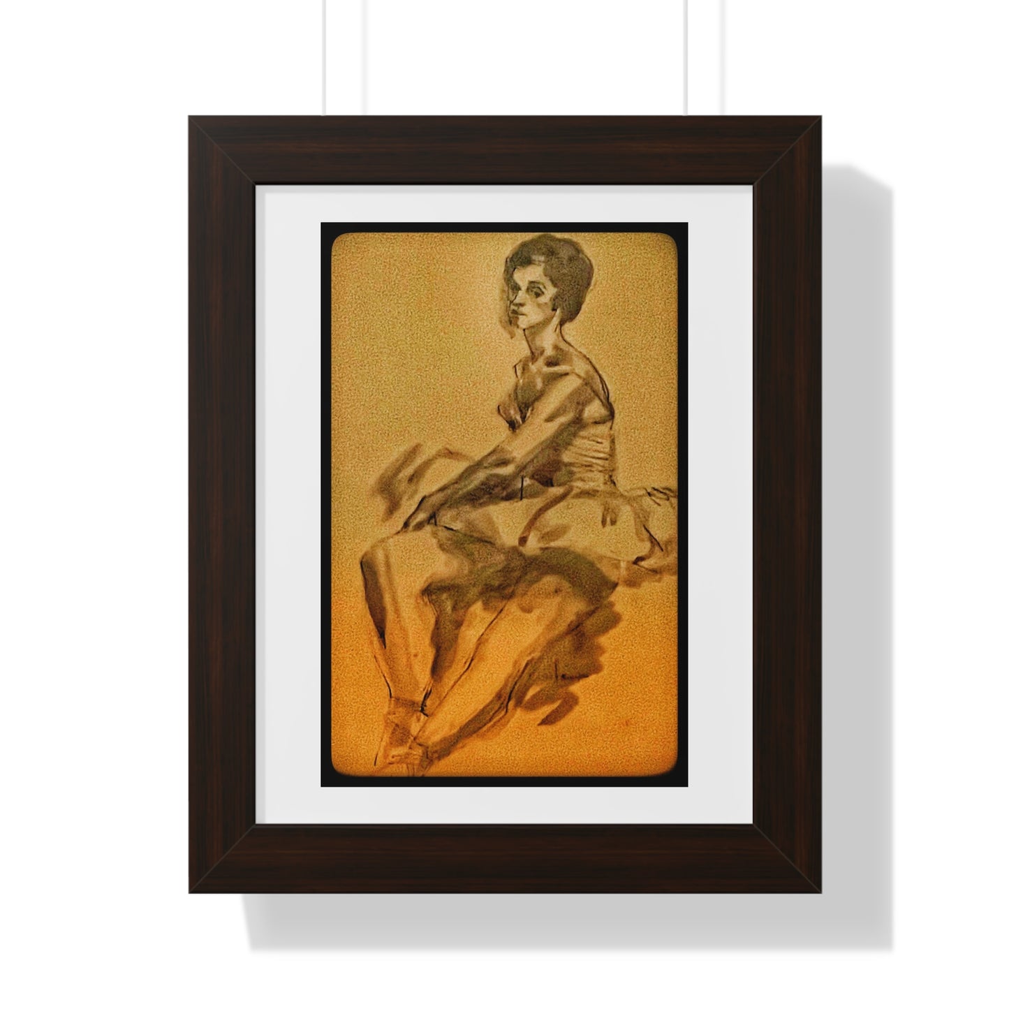 Ballerina Framed Vertical Poster