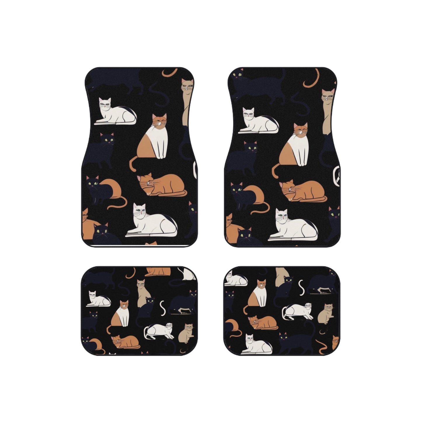 Cat Lovers Car Mats (Set of 4)