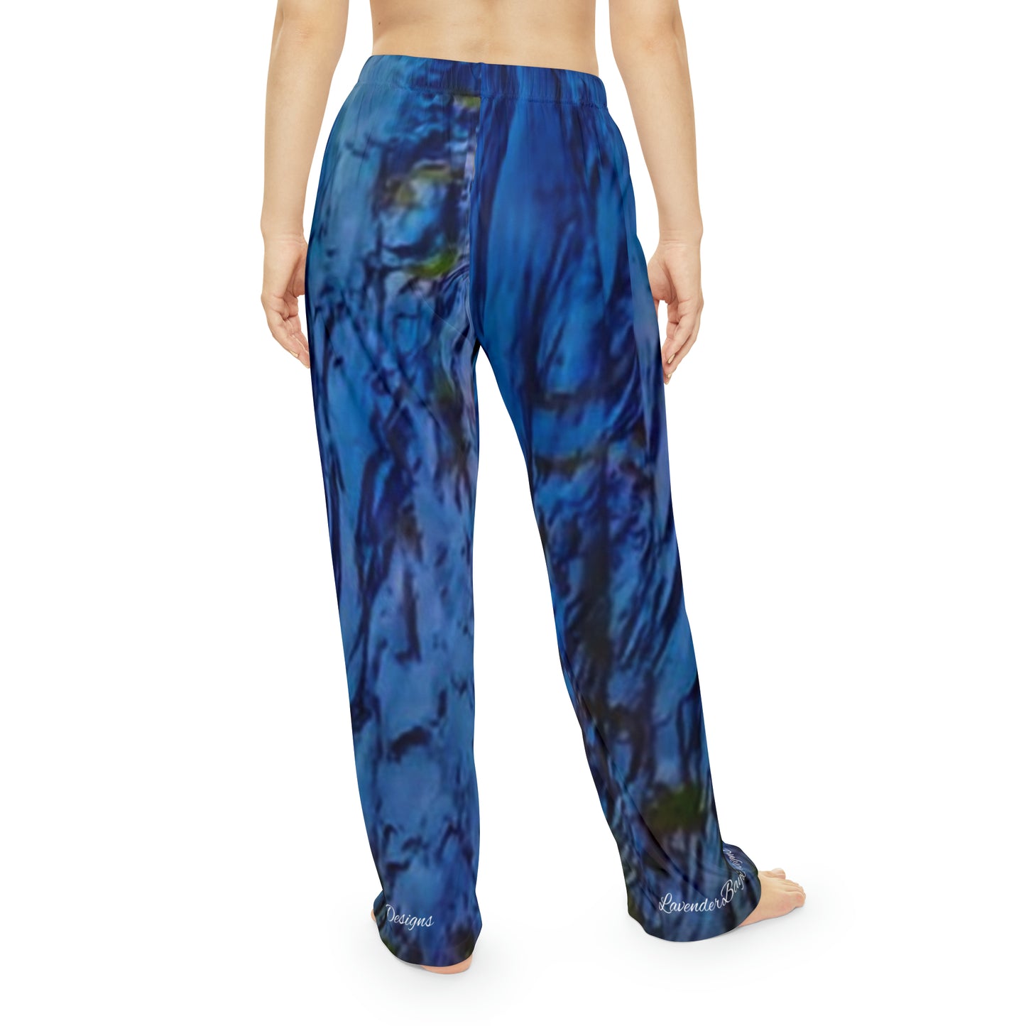 Brightest Blue Women's Pajama Pants (AOP)