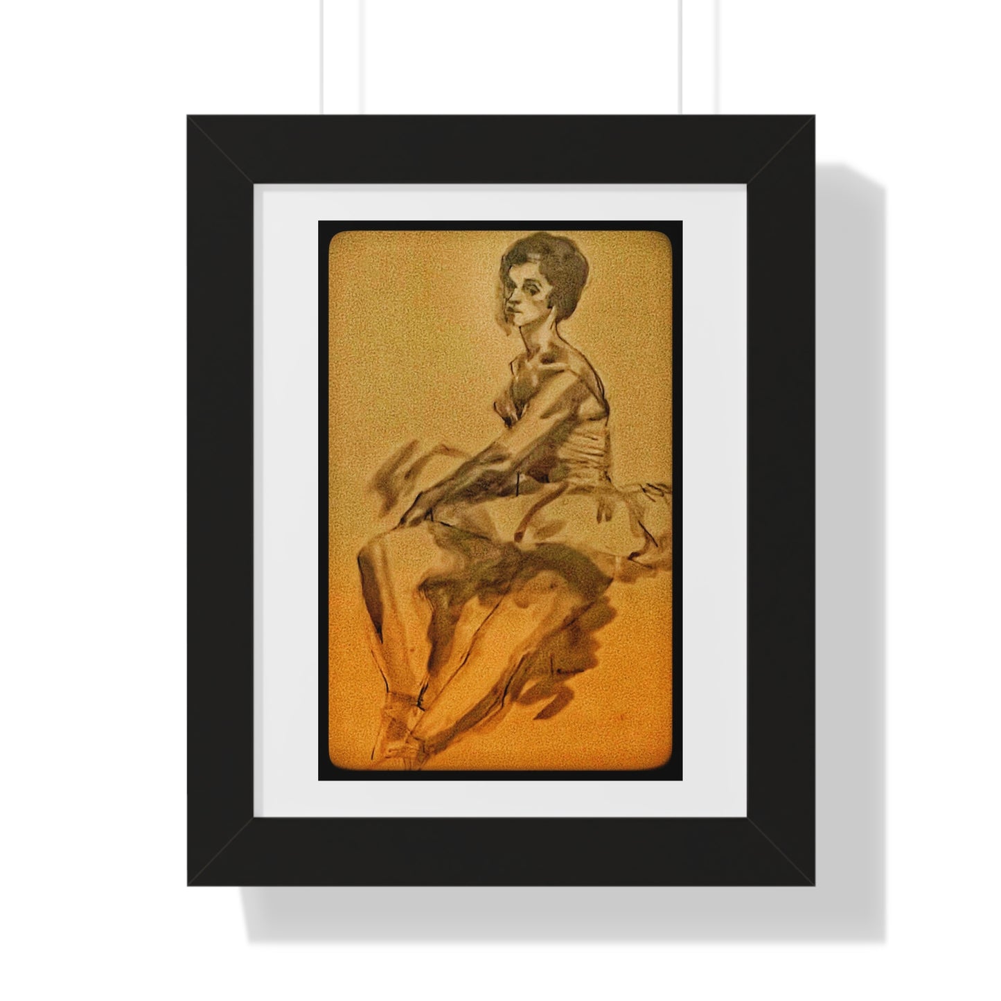 Ballerina Framed Vertical Poster