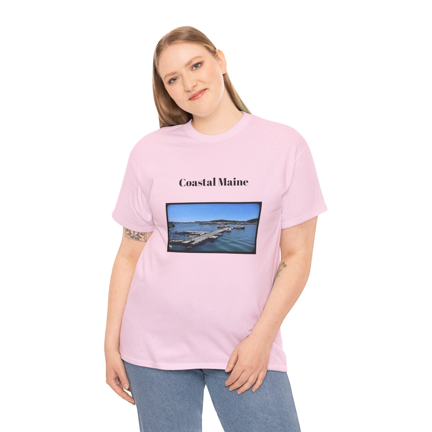 Maine Pier Unisex Heavy Cotton Tee