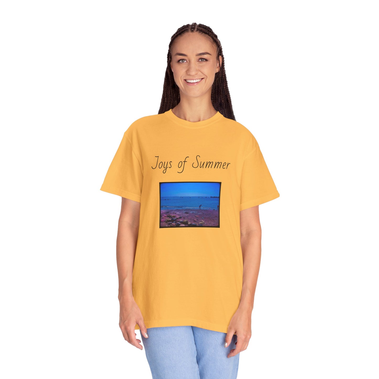 Summer Ocean pebbles Unisex Garment-Dyed T-shirt