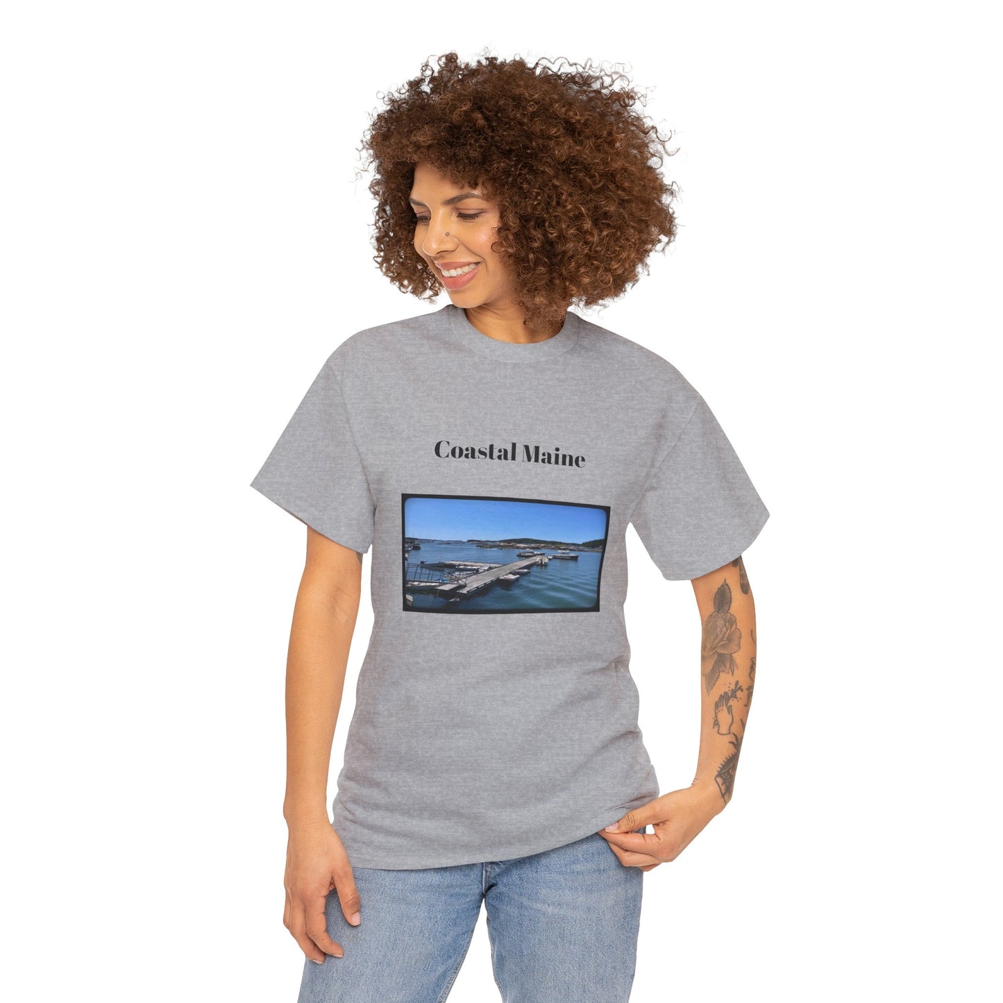 Maine Pier Unisex Heavy Cotton Tee