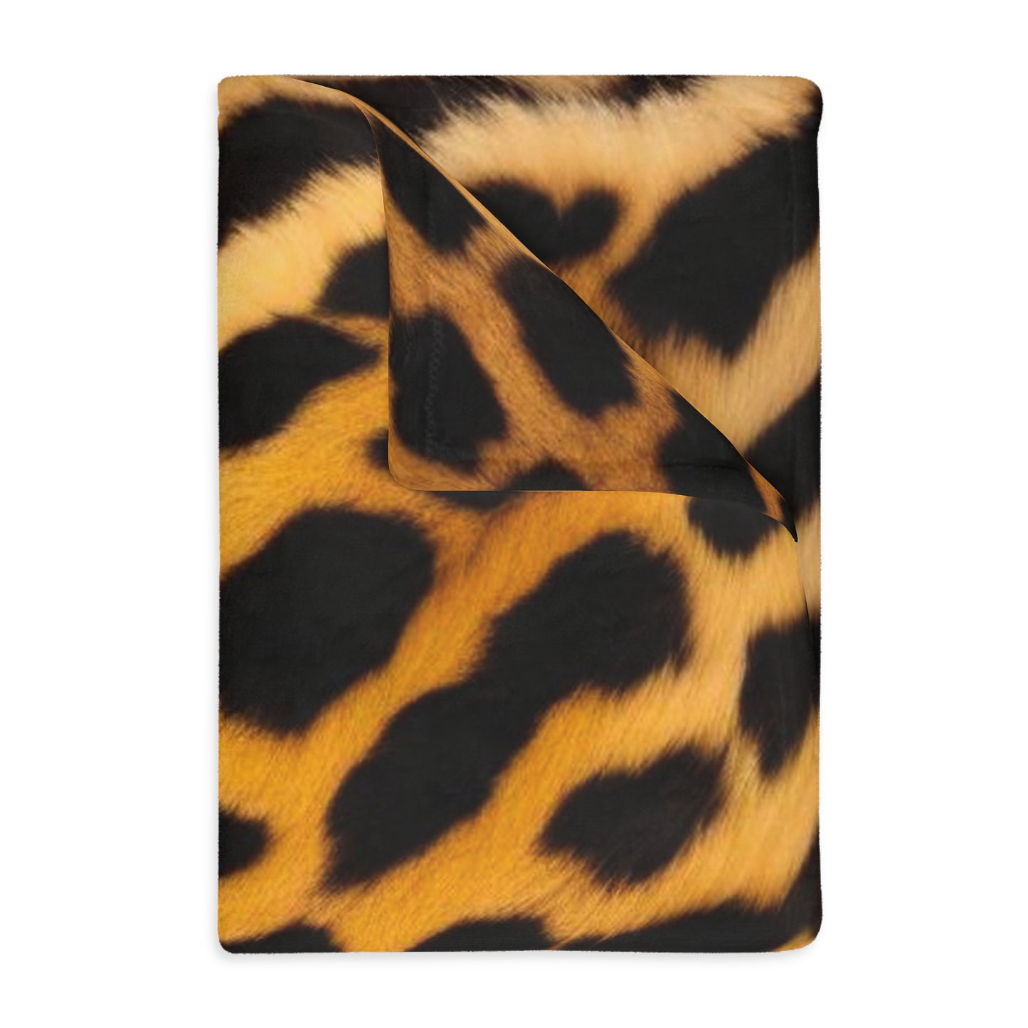 Cheetah fur Velveteen Microfiber Blanket (Two-sided print)