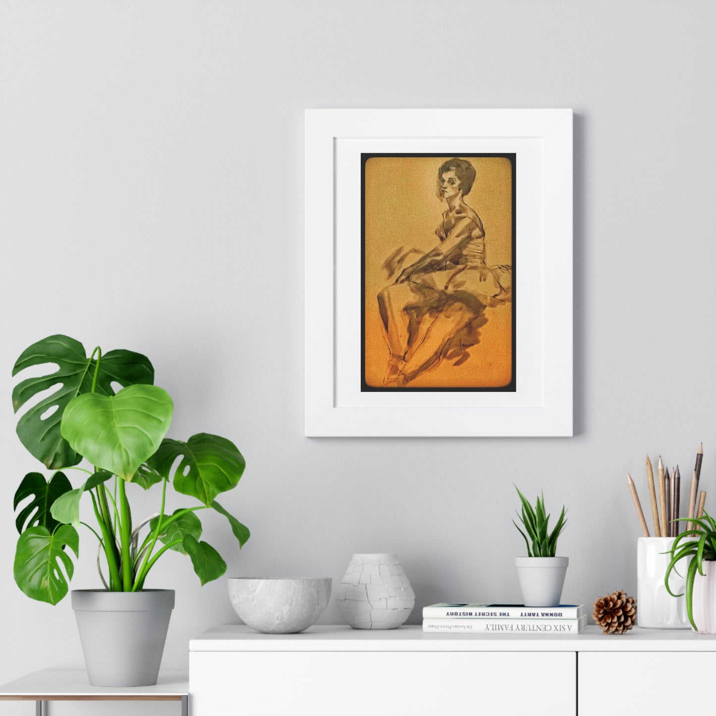 Ballerina Framed Vertical Poster