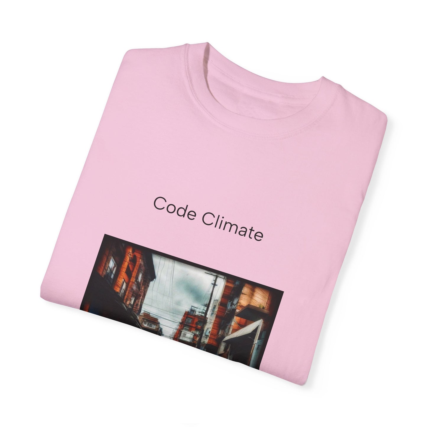 Code Climate Flooding Unisex Garment-Dyed T-shirt