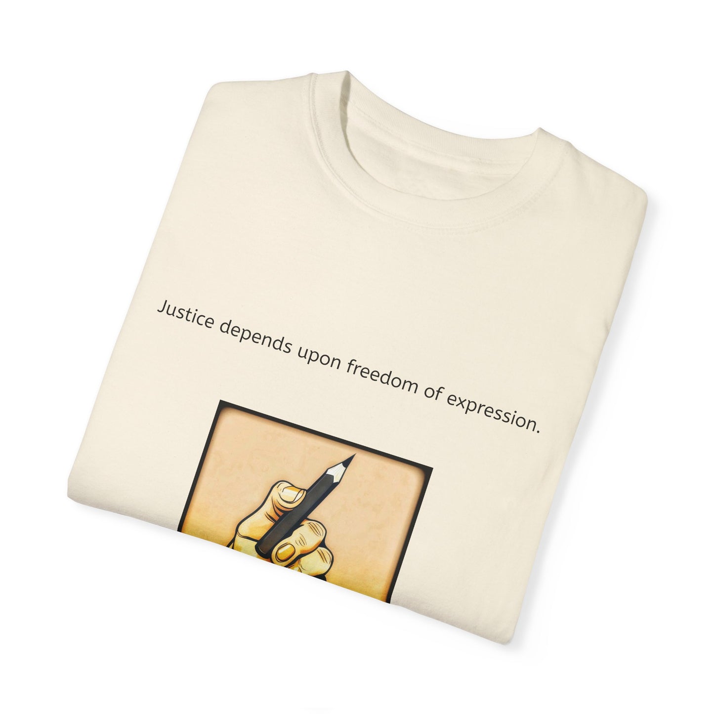 Freedom of Expression Justice Unisex Garment-Dyed T-shirt