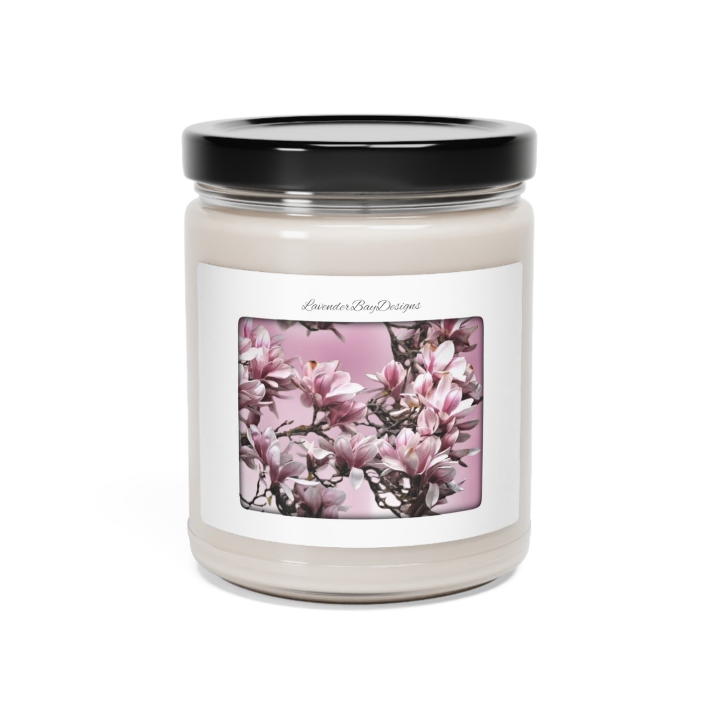 Scented Pink Soy Candle, 9oz