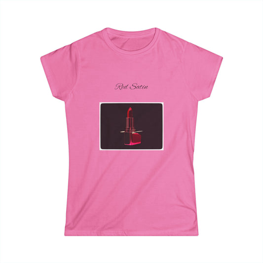 Satin Red and Satin Pink Women's Softstyle Tee